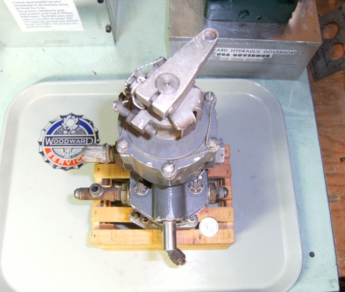 Elmer Woodward's smallest governor for aircraft engines